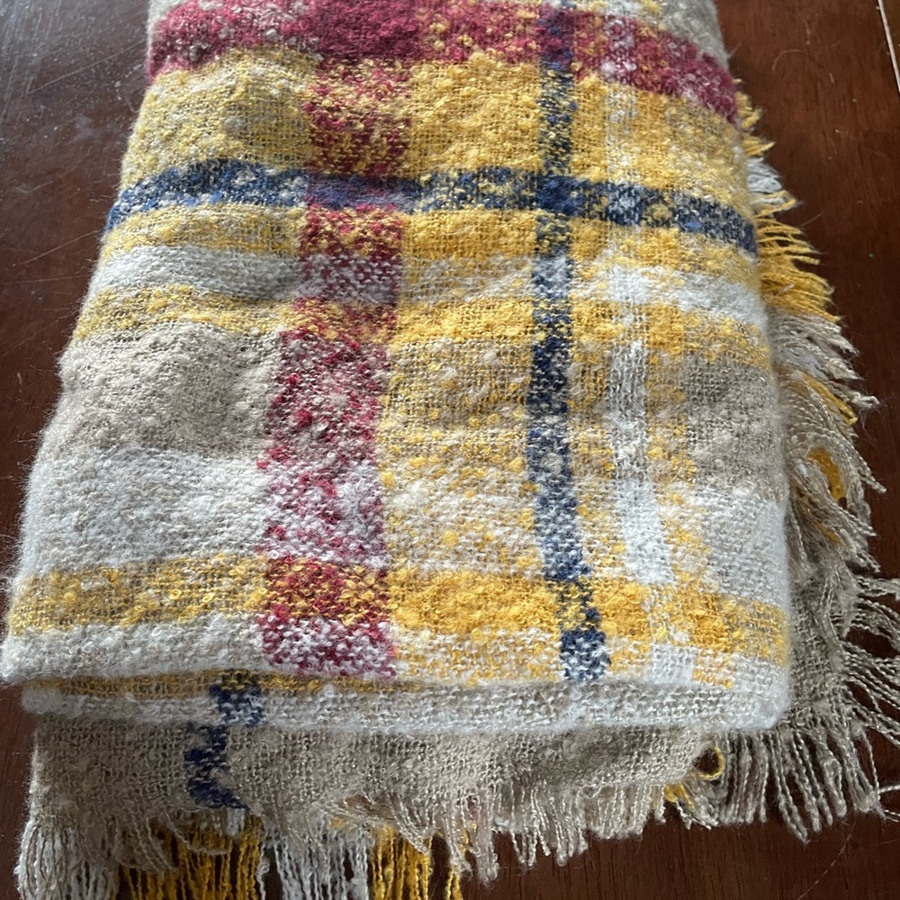 Plaid Big Blanket Scarf